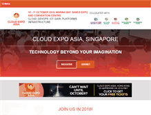 Tablet Screenshot of cloudexpoasia.com